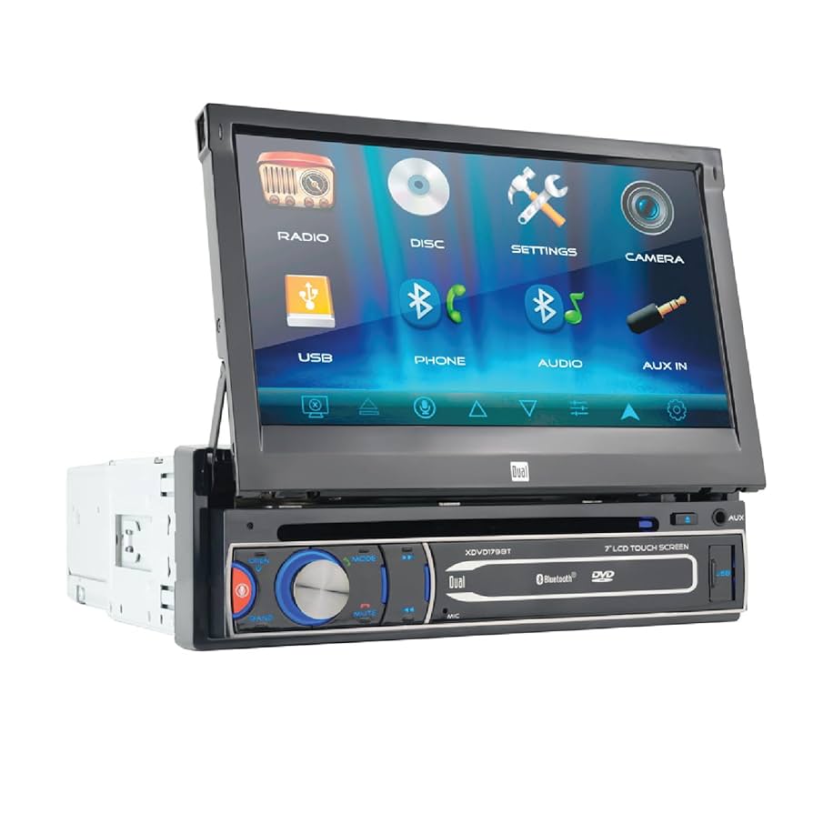 (未使用･未開封品)　7IN DVD RECVR W BLUTOOTH 7z28pnb Universal 7-Inch Touch Screen Car DVD Player with Bluetooth